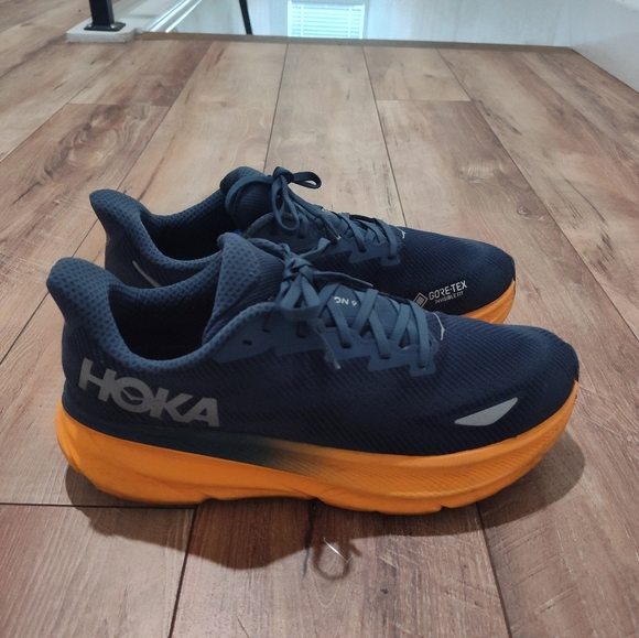 Hoka Men's Navy and Orange Athletic Shoes - Picture 11 of 16